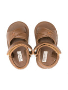Sandali per neonato Donsje Tobi marrone con chiusura frontale a strappo 1035000 PU003 DONSJE KIDS 