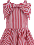 Abito per bambina Monnalisa rosso con fiocco 11G914 7315 9944 MONNALISA KIDS 