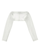Coprispalle per bambina Monnalisa bianco a maniche lunghe 17G803 7204 0001 MONNALISA KIDS 