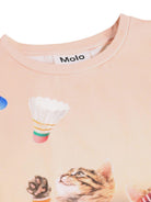 T-shirt per bambina Molo Kids rosa con stampa grafica gatti 2W26A207 5799 MOLO KIDS 