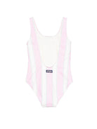 Costume intero per bambina MC2 Saint Barth Kids multicolore con design a righe CARA001 01129L MC2 ST. BARTH KIDS 