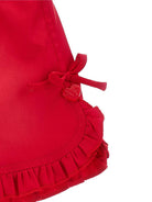 Shorts per neonata Monnalisa rossi con dettaglio fiocco 37G405 7301 0044 MONNALISA KIDS 
