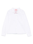 Camicia per bambina Vivetta bianco con design ricamato VE2506 BIANCO VIVETTA KIDS 