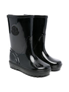 Stivali da pioggia per bambini Moncler Enfant nero con applicazione K29544G00010M8327 999 MONCLER ENFANT 