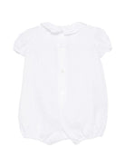 Tutina per neonati Il Gufo bianca con colletto a balze P26GPQ0005L0002 010 IL GUFO 