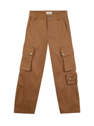Pantaloni per bambino Lanvin Enfant marrone con tasche cargo laterali N30304 585 LANVIN 