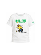 T-shirt per bambino MC2 Saint Barth Kids bianca con stampa grafica DNV0001 02621L MC2 ST. BARTH KIDS 