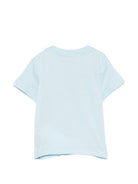 T-shirt per neonato Moschino Kids azzurra con motivo Teddy Bear M9M047LAA10 40304 MOSCHINO KIDS 