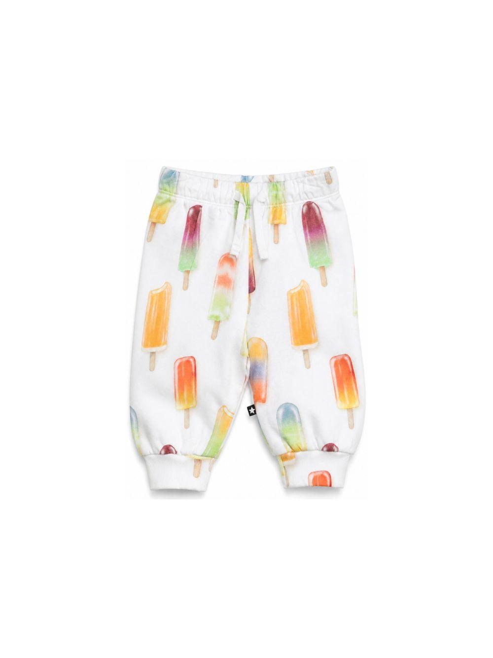 Pantatuta per bambini Molo bianco con stampa gelato all-over 6S26I205 9561 MOLO KIDS 