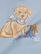 Completo t-shirt e shorts per neonato Polo Ralph Lauren Kids blu con stampa cagnolino sul davanti 310A12840 001 Ralph Lauren kids 