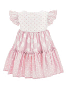 Abito per neonata Monnalisa rosa con stampa a pois 31G908 7662 9001 MONNALISA 