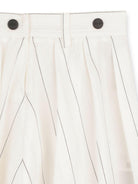 Abito per bambina Dkny Kids bianco con motivo gessato D62598 Z40 DKNY KIDS 