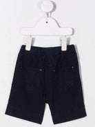 Shorts per neonato Il Gufo blu con coulisse P25PB074C6035 495 IL GUFO 