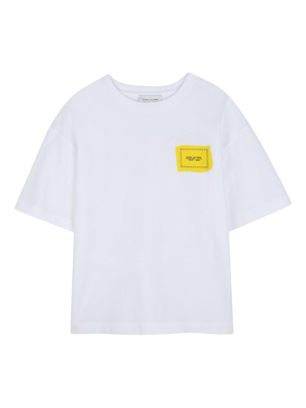T-shirt per bambino The Marc Jacobs Kids bianca con stampa grafica sul retro W60761 10P THE MARC JACOBS KIDS 