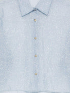 Camicia per donna Alysi azzurra con motivo screziato 165219 A5007 PL ALYSI 