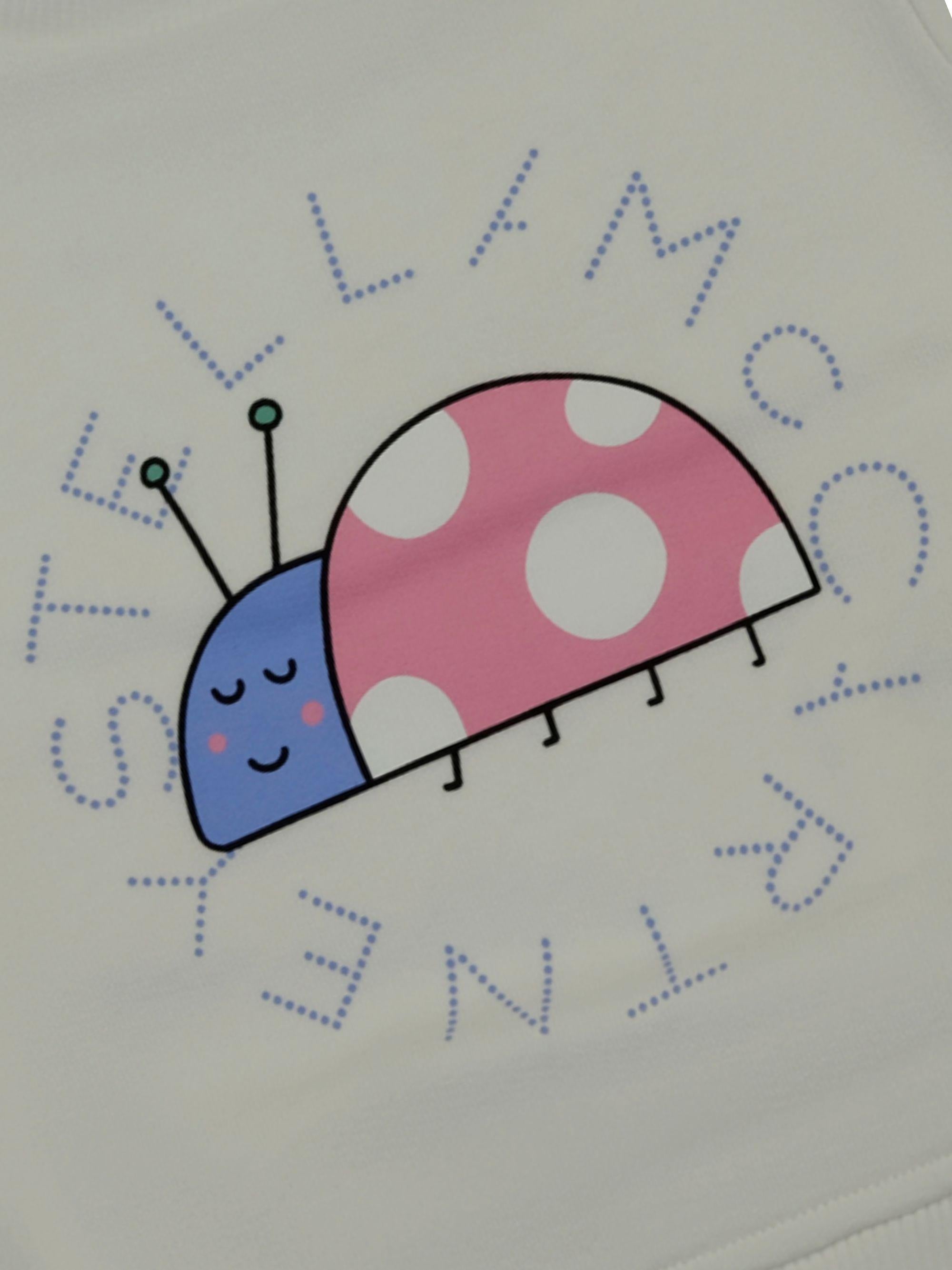 Felpa per neonata Stella McCartney Kids bianca con stampa grafica sul davanti TY4010 Z0499 101 STELLA McCARTNEY KIDS 