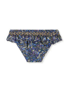 Slip bikini a fiori per neonata Bonpoint blu con vita elasticizzata S05XSSW00001 577 BONPOINT KIDS 