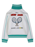 Felpa per bambino The Marc Jacobs Kids x Mickey Mouse bianco con zip W60778 126 THE MARC JACOBS KIDS 