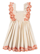 Abito Clementine per bambina Molo beige con dettagli arancioni 2S26E107 2444 MOLO KIDS 