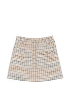Gonna per bambina Douuod Kids marrone con motivo a quadri DY7A21 B0097 108BG DOUUOD KIDS 