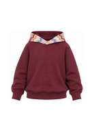 Felpa per bambina Missoni Kids bordeaux con cappuccio con motivo a zigzag MZ4A00 Z3183 530 MISSONI KIDS 