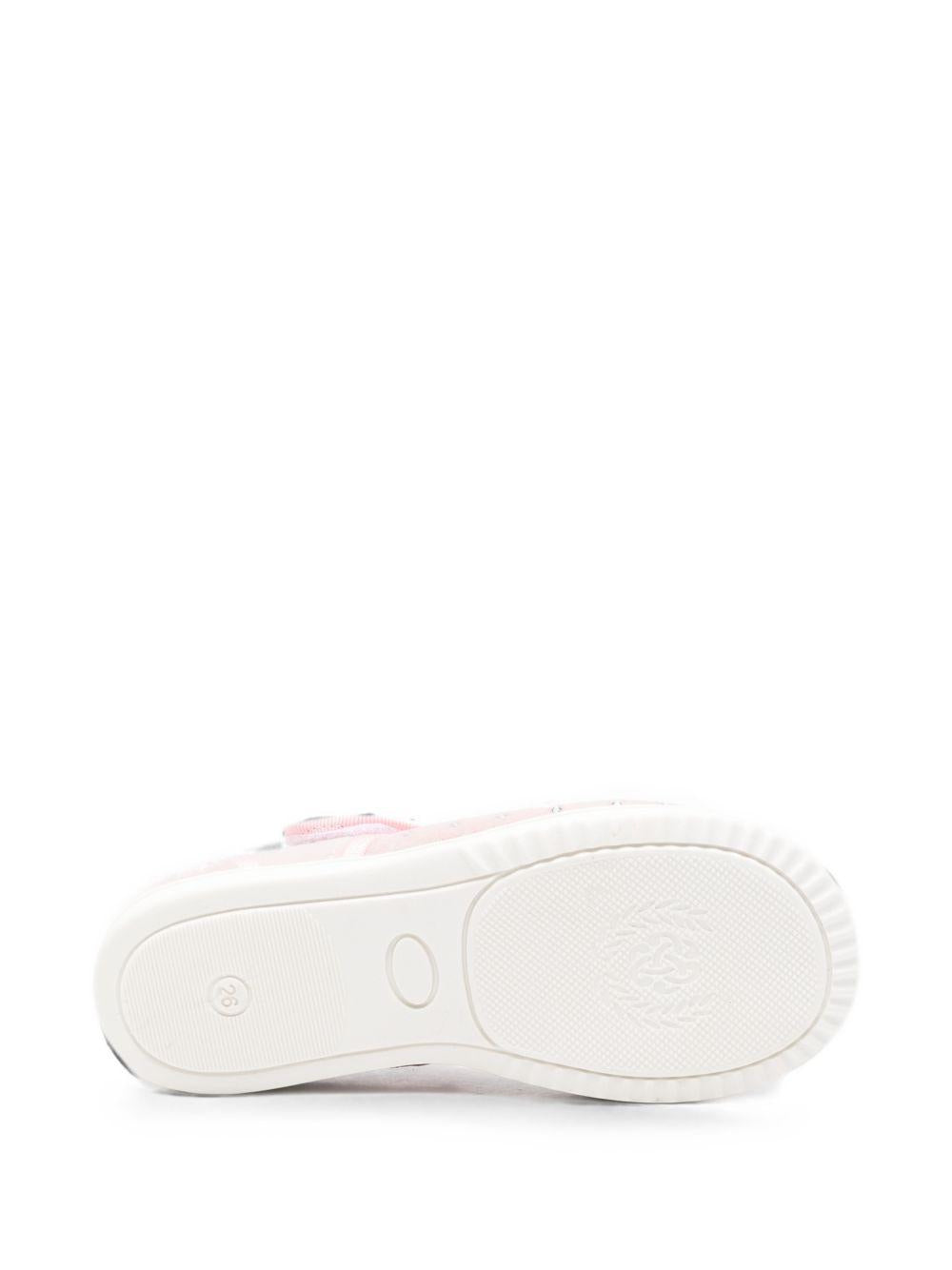 Ballerine per bambina Monnalisa Kids rosa con placca con logo 83H010 8788 094F MONNALISA KIDS 