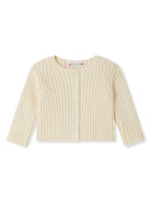 Cardigan Esil per neonata Bonpoint beige con scollo rotondo S05ZCAK00009 031 BONPOINT KIDS 