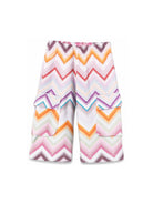 Pantaloni sportivi per neonata Missoni Kids multicolore con motivo a zigzag MZ6010 Z4078 999 MISSONI KIDS 