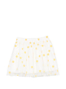 Gonna per bambina Stella McCartney Kids bianca con stampa fiori all-over TY7A81 Z3558 101GL STELLA McCARTNEY KIDS 