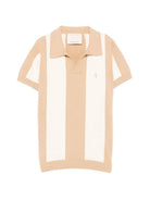 T-shirt per bambino Trussardi Junior beige con design a righe TBP26127PO BEIGE N.E. TRUSSARDI KIDS 