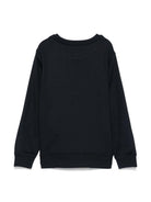 Felpa per bambino Emporio Armani Kids blu con logo sul davanti EB000302 AF14681 UB118 EMPORIO ARMANI KIDS 