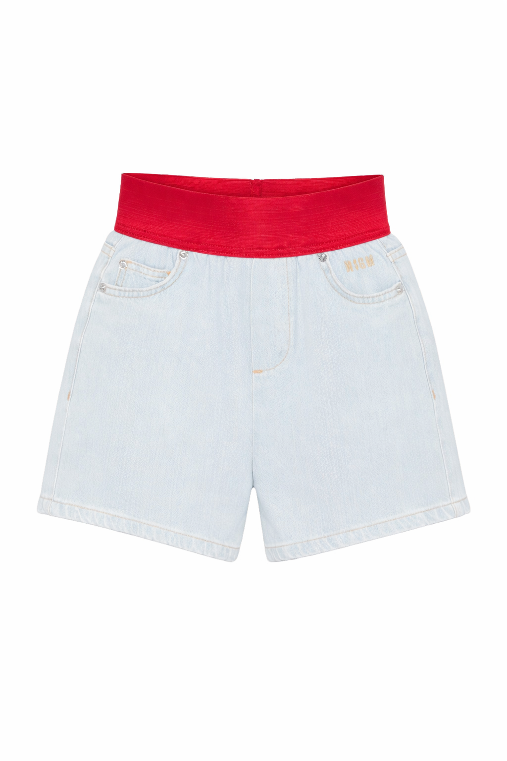 Shorts per bambina MSGM Kids multicolore con dettaglio logo S6MSJGSH039 126 MSGM KIDS 