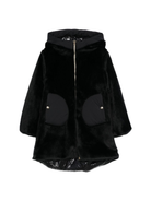 Cappotto per bambina Herno Kids nero con pelliccia sintetica GC000058G12630 9300 HERNO KIDS 