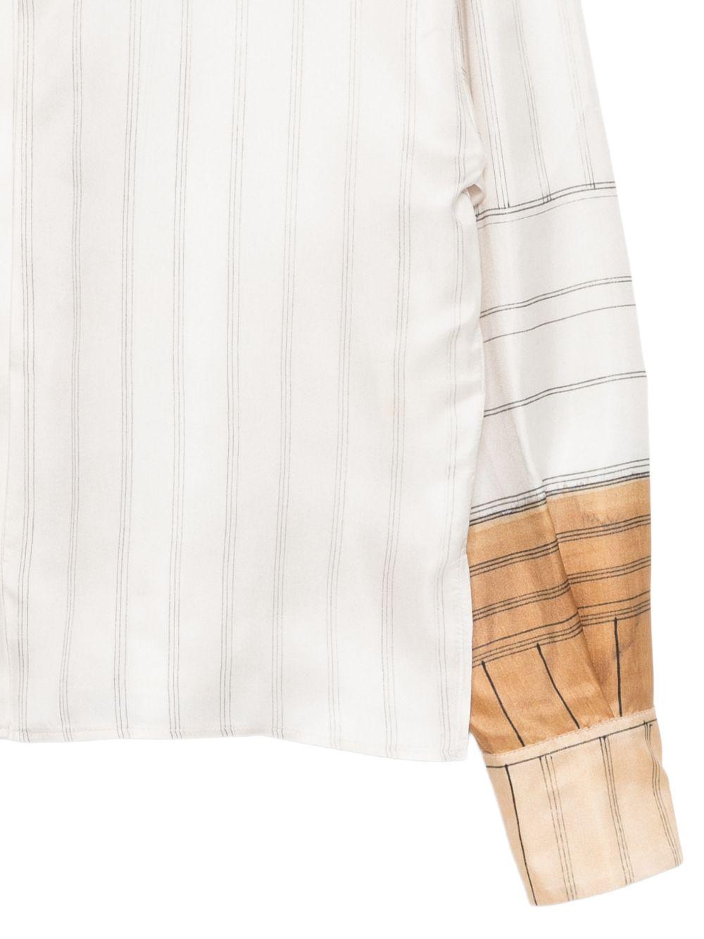 Camicia per donna Alysi bianco con design a righe 116231 P6063 GESSO ALYSI 