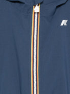 Giacca per bambino K Way Kids blu con cappuccio e zip K21371W B67 K-WAY KIDS 