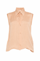 Camicia per donna Alysi beige con colletto classico 116255 P6214 PELLE ALYSI 