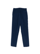 Pantaloni per bambino Trussardi Junior blu con passanti per cintura TBP26161PA BLUE EST. TRUSSARDI JUNIOR 