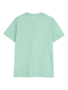 T-shirt per bambino Hugo Kids verde con logo goffrato G01014 72B Hugo KIDS 