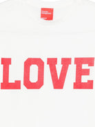 T-shirt da donna Merci bianca con stampa grafica Love MAM032 WHITE MERCI 