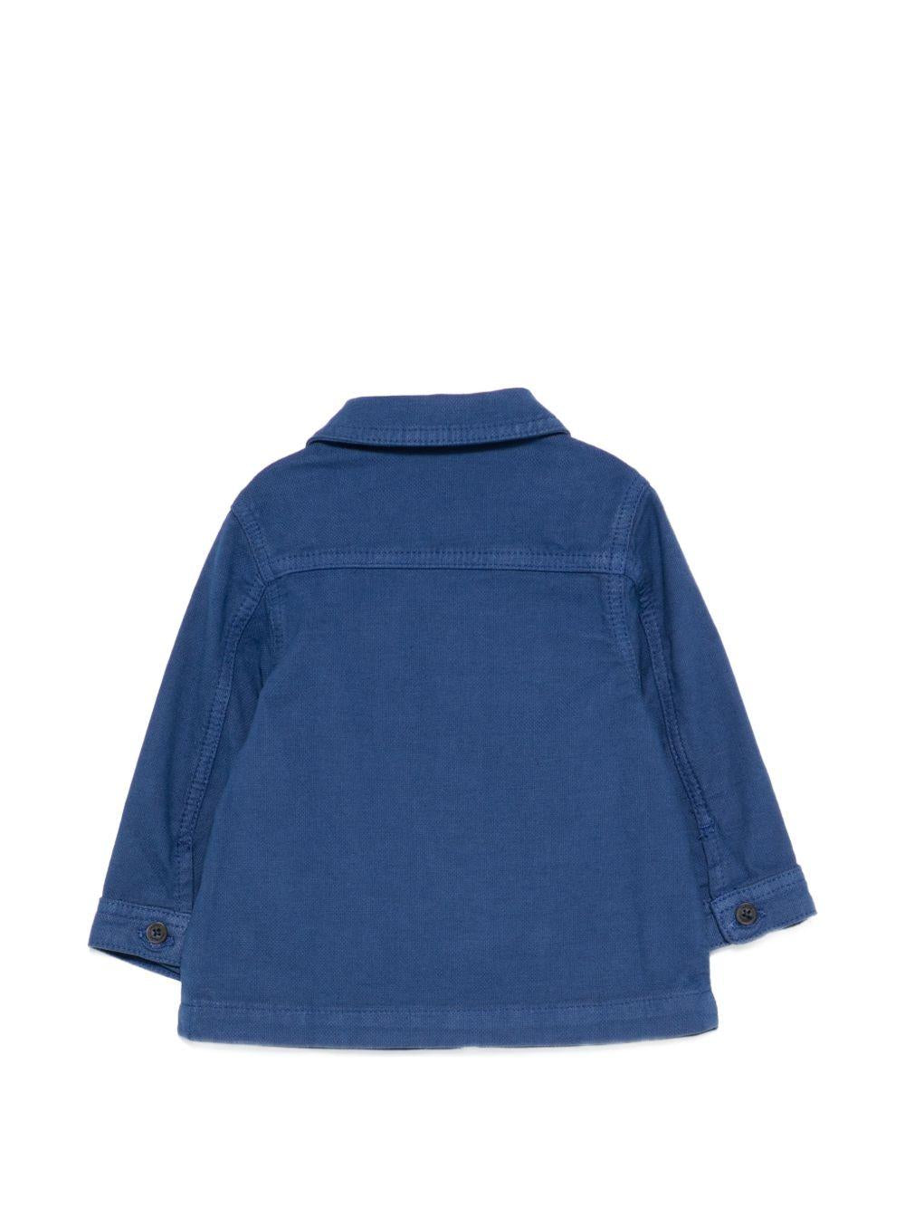 Camicia per neonato Tartine & Chocolat blu con dettaglio ricamato CC40021 46 TArtine & Chocolat KIDS 