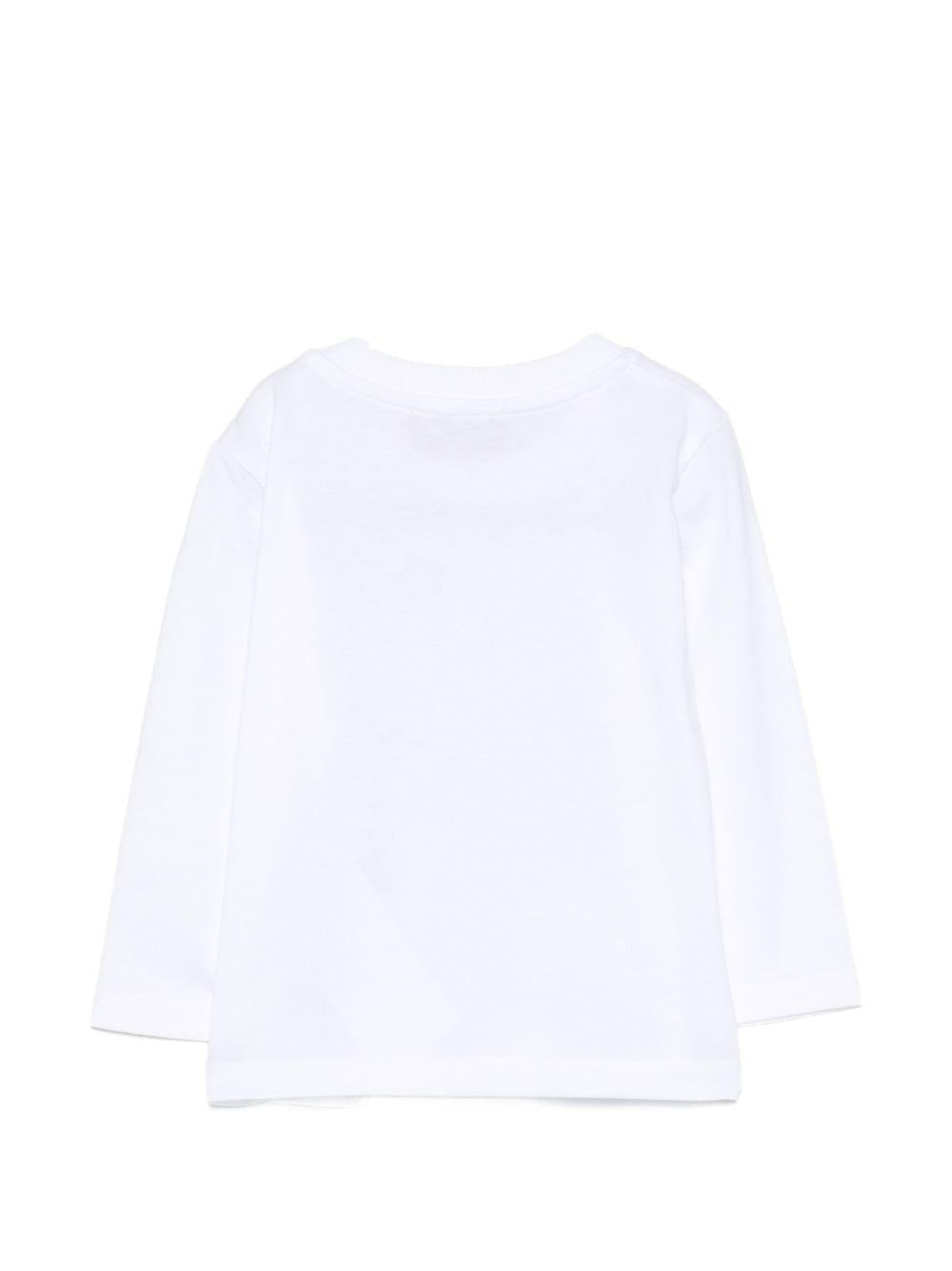 T-shirt per neonati Moschino Kids bianca con motivo Teddy Bear MOO014LAA20 10101 MOSCHINO KIDS 