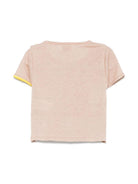 T-shirt per neonata Gensami kids marrone chiaro in maglia GIR01-B-SOFT GOLD BEIGE GENSAMI 