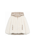 Giubbino per bambina Herno Kids beige con cappuccio imbottito GC000060G12630 1000 HERNO KIDS 