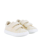 Sneakers per bambina Chloé Kids beige con ricamo con logo C20918 117 CHLOE' KIDS 