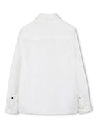 Camicia in cotone per bambino Givenchy Kids bianco con orlo dritto H30683 10P GIVENCHY KIDS 