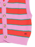 Top per bambina Bobo Chose multicolore con design a righe B126AC116 511 BOBO CHOSES KIDS 