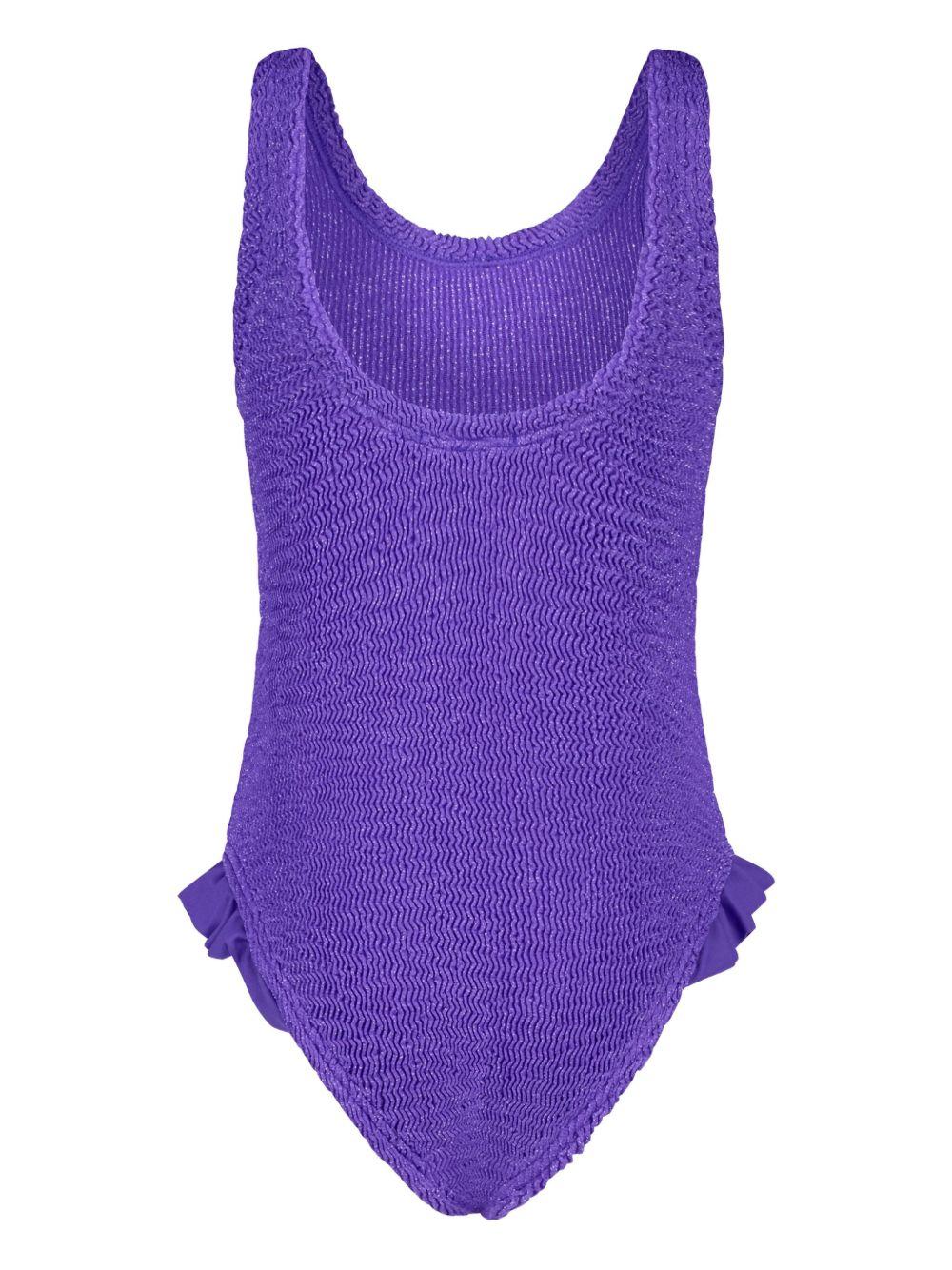 Costume intero per bambina Paramidonna Kids viola con orlo increspato SS25LGR GRAPES PARAMIDONNA KIDS 