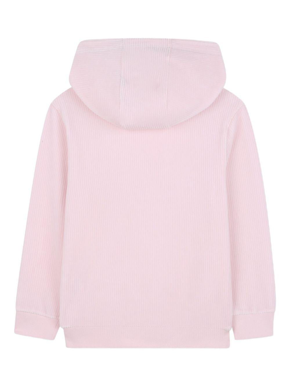 Felpa per bambina Givenchy Kids rosa con logo ricamato e cappuccio H30940 44Z GIVENCHY KIDS 