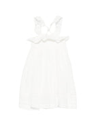 Abito Anaya per bambina Louise Misha bianco con rifinitura a ruches GRI-S26-L0133 OFF WHITE LOUISE MISHA 