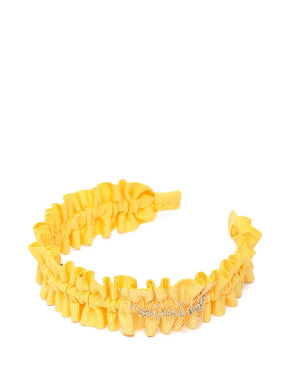 Cerchietto per bambina Mi Mi Sol giallo con dettaglio ruches MAFR168XX0000 YLW MIMISOL KIDS 
